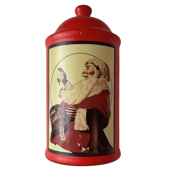Norman Rockwell Holiday Jar with Lid - Picture 1 of 16